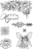 Creative Expressions Designer Boutique Fairy Blooms 6 in x 4 in Stamp Set