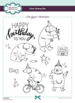 Creative Expressions Designer Boutique Musical Birthday 6 in x 8 in Stamp Set