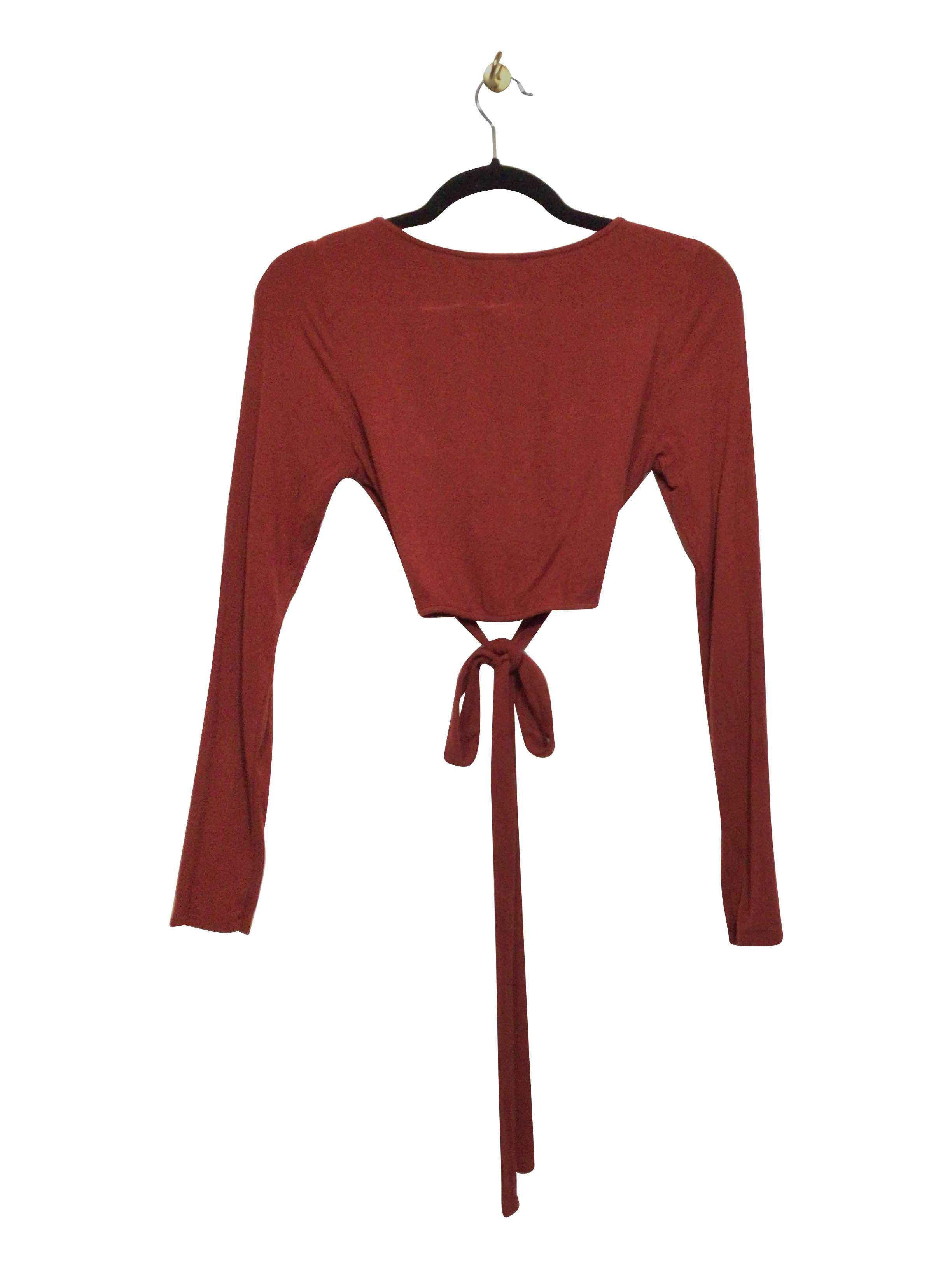 UNBRANDED Regular fit Crop top in Red  -  S