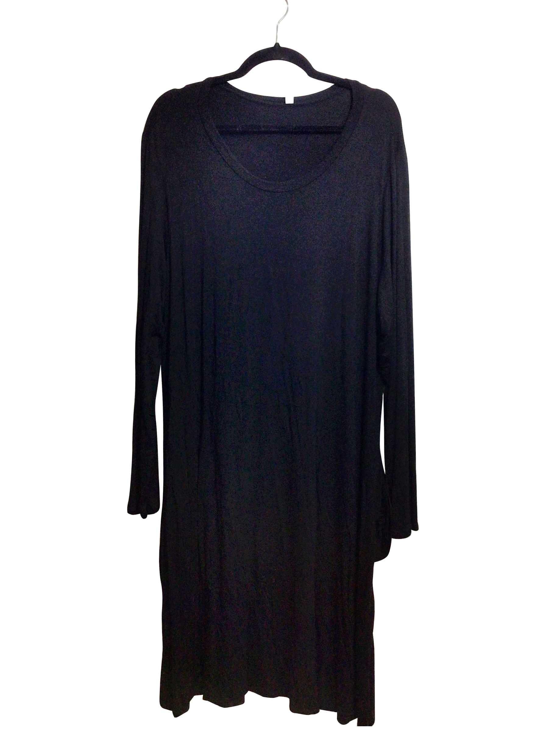 UNBRANDED Regular fit Midi Dress in Black  -  3X