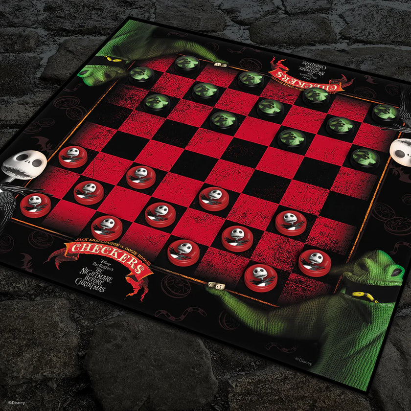 USAopoly - Checkers & Tic Tac Toe - Disney - Nightmare Before Christmas