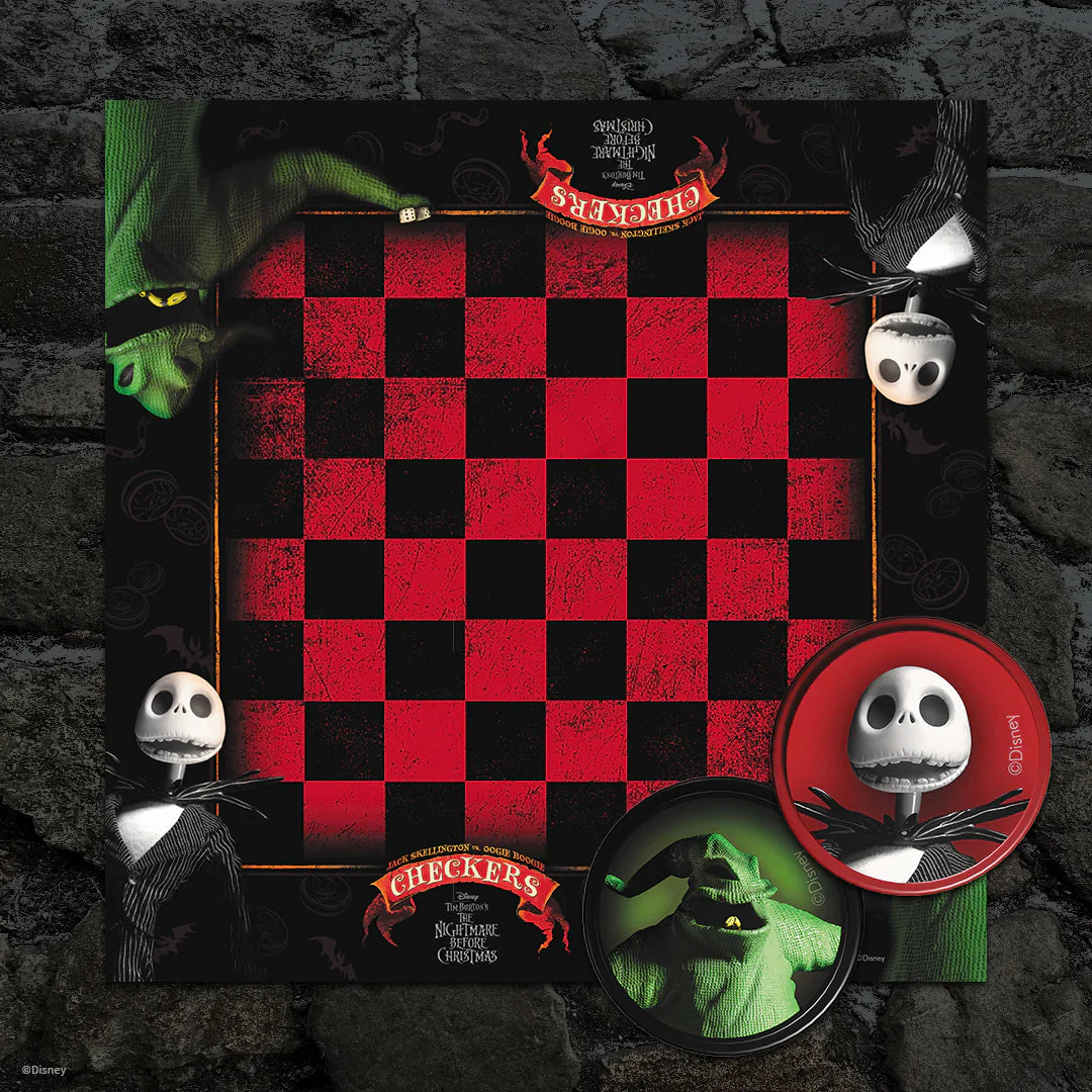 USAopoly - Checkers & Tic Tac Toe - Disney - Nightmare Before Christmas