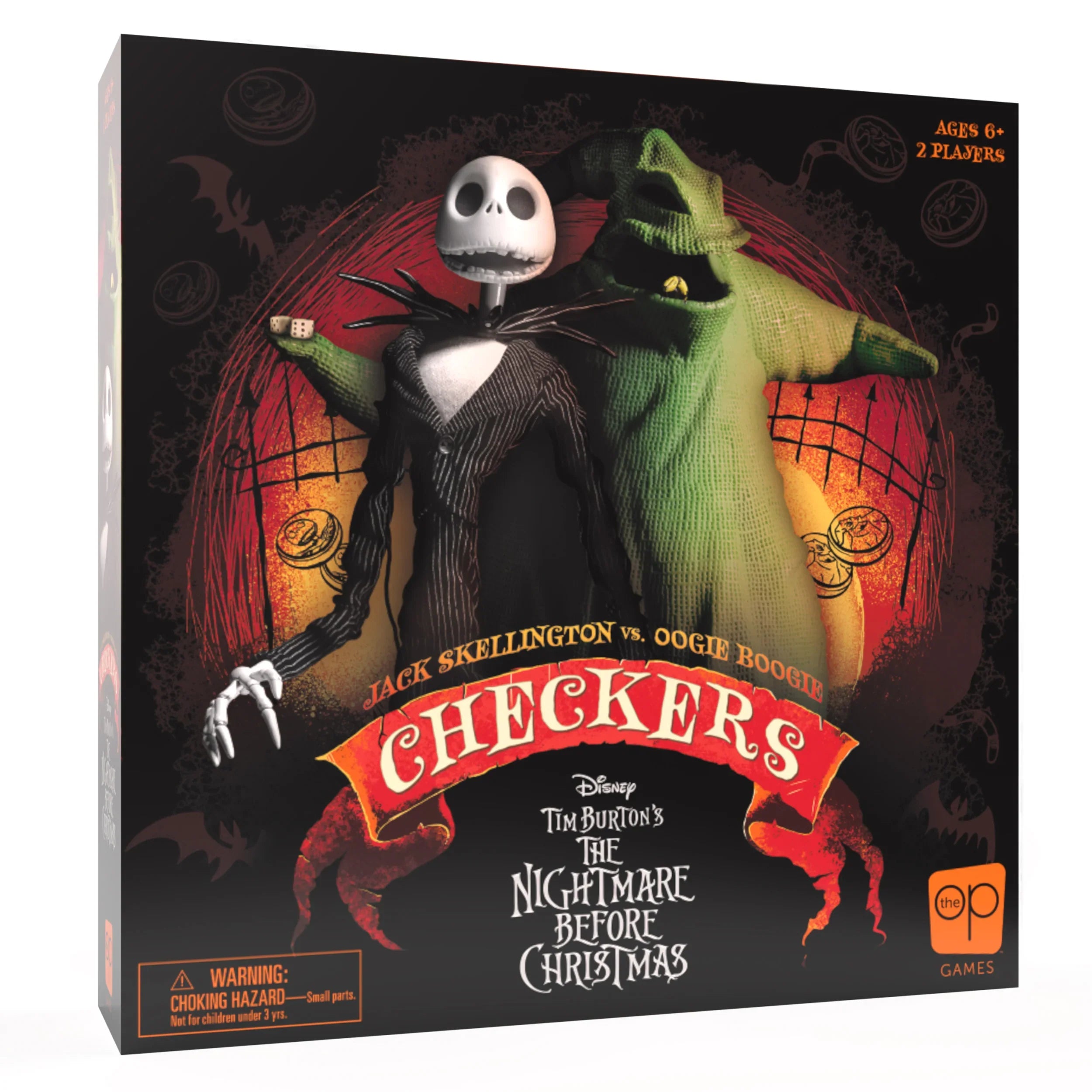 USAopoly - Checkers & Tic Tac Toe - Disney - Nightmare Before Christmas