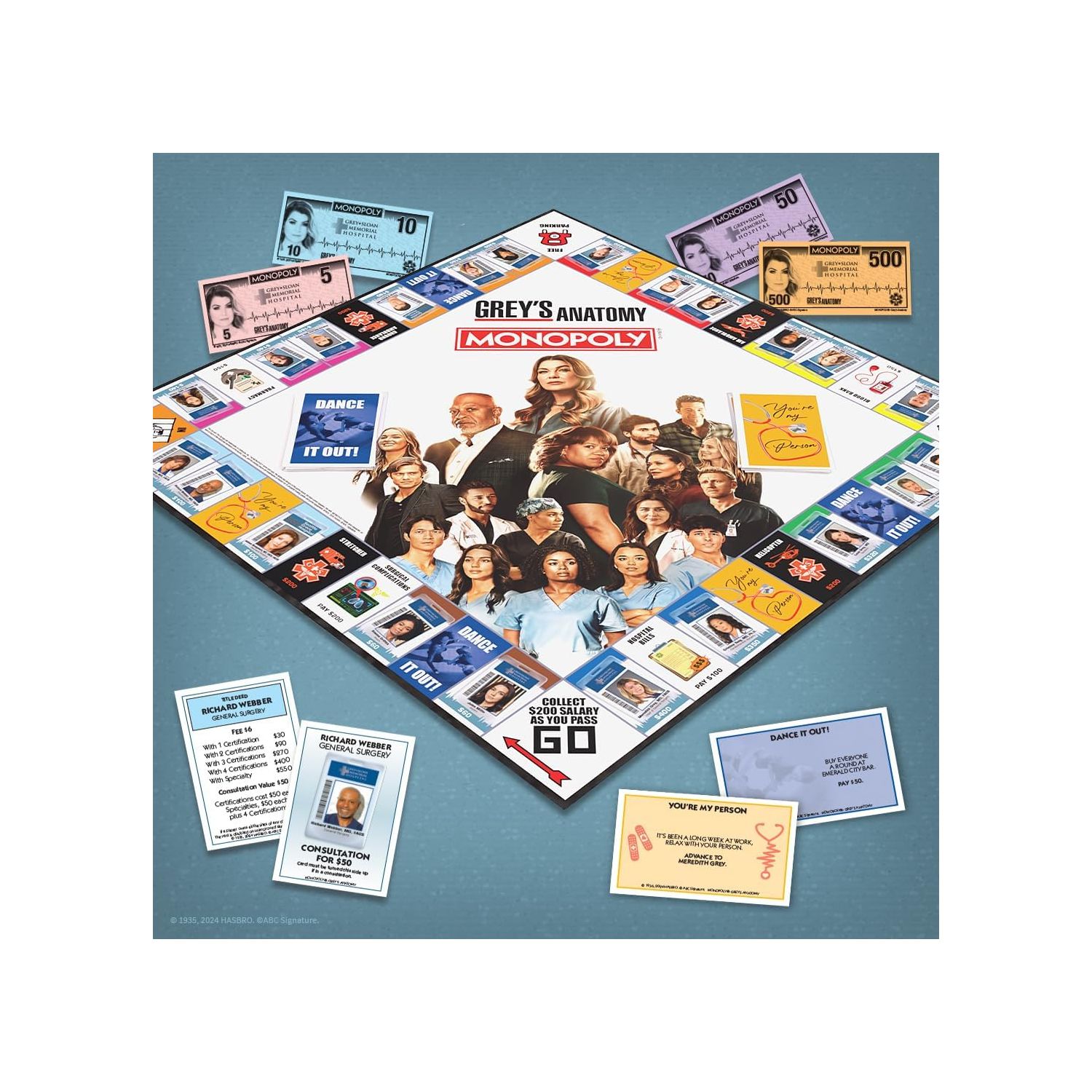 USAopoly - Monopoly - Grey's Anatomy Board Game