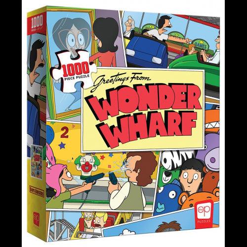 USAopoly - Puzzle - Bob's Burgers Greetings From Wonder Wharf (1000-Piece Puzzle)