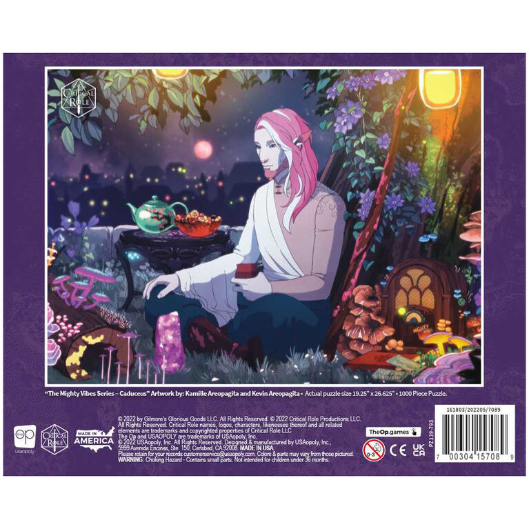 USAopoly - Puzzle - Série Critical Role Mighty Vibes - Caduceus (Puzzle de 1000 pièces)