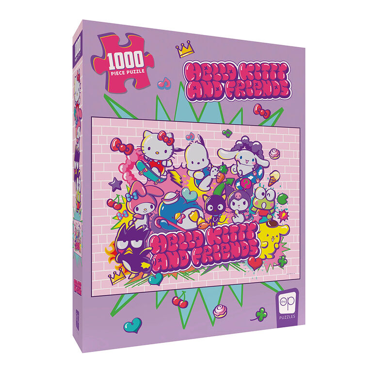 USAopoly - Puzzle - Hello Kitty And Friends Tokyo Skate (1000 Piece Puzzle)