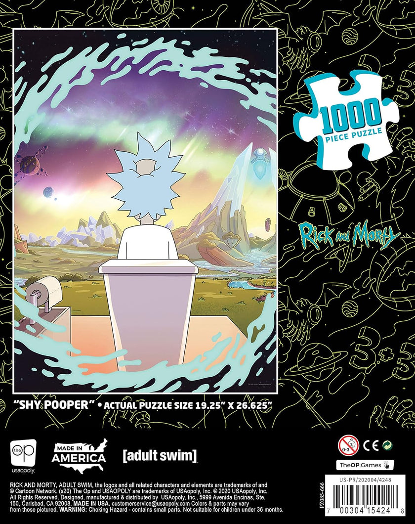 USAopoly - Puzzle - Rick And Morty - Shy Pooper (1000-Piece Puzzle)