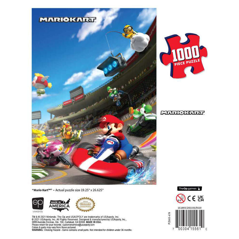 USAopoly - Puzzle - Super Mario - Mario Kart (Puzzle de 1000 pièces)