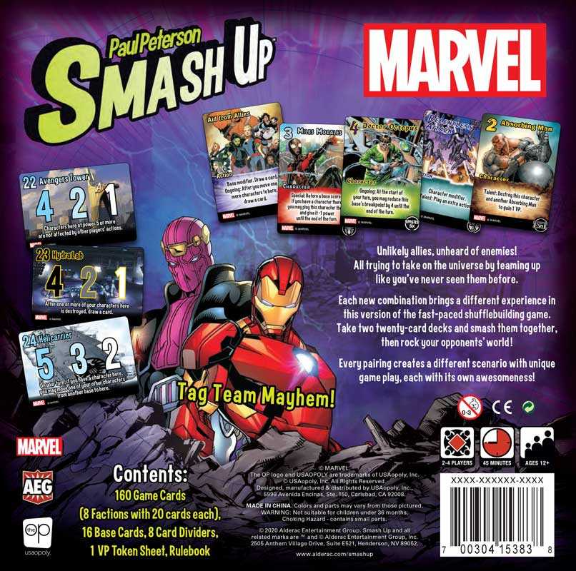 USAopoly - Smash Up - Marvel
