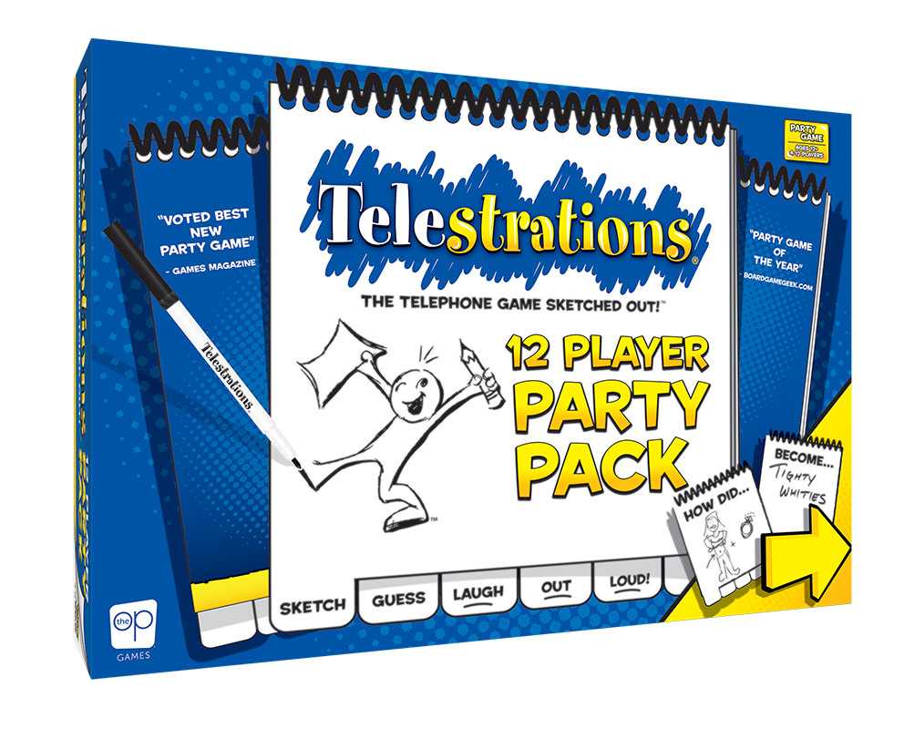 USAopoly - Telestrations - Jeu de société pour 12 joueurs