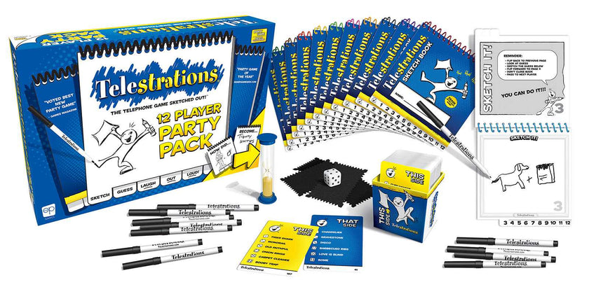 USAopoly - Telestrations - Jeu de société pour 12 joueurs