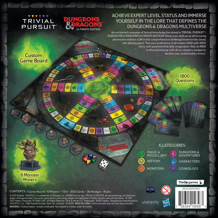 USAopoly - Trivial Pursuit - Dungeons & Dragons Ultimate edition