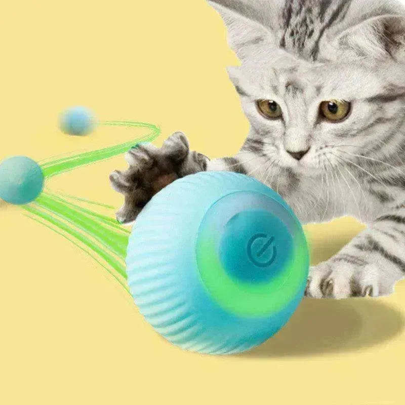 USB Rechargeable  Electric Rolling Gravity Ball Toy for kittens