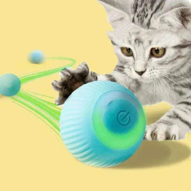 USB Rechargeable  Electric Rolling Gravity Ball Toy for kittens