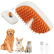 USB Rechargeable Pet Steam Grooming Brush for Cats & Dogs – Spray Massage Comb