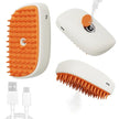 USB Rechargeable Pet Steam Grooming Brush for Cats & Dogs – Spray Massage Comb