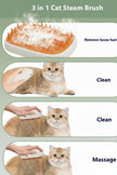 USB Rechargeable Pet Steam Grooming Brush for Cats & Dogs – Spray Massage Comb