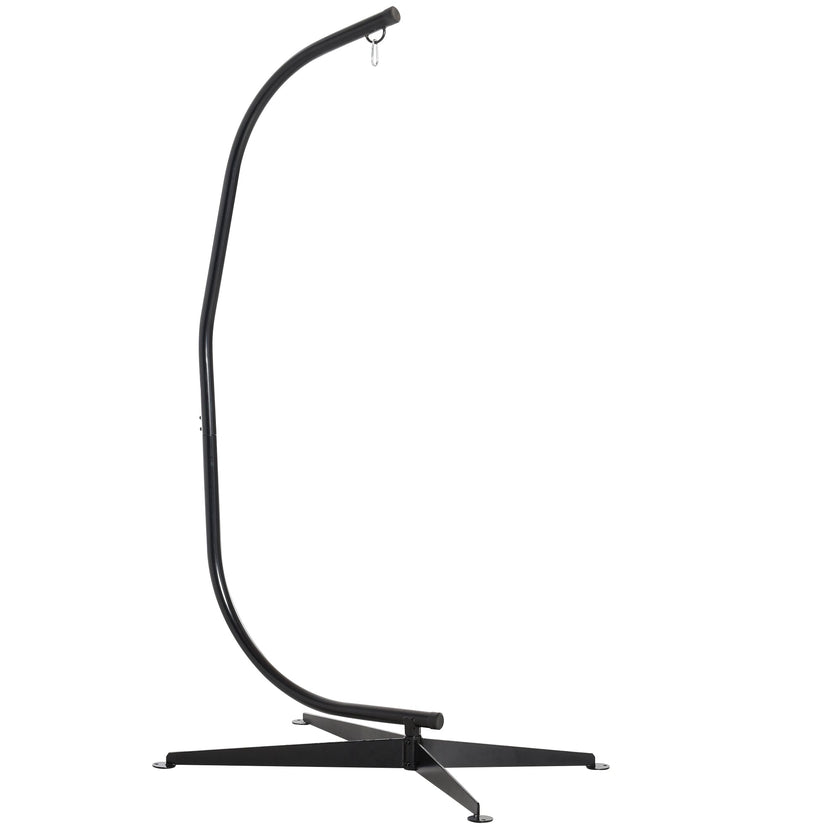 Outsunny Hanging Hammock Chair Stand C Stand Steel for Indoor Outdoor Air Porch Swing Chair