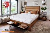 UltraFlex® EcoZen- Medium Firm Reversible, CertiPUR-US® Certified Foam, Organic Bamboo Cover, Pressure Releiving, Cooling Gel Infused, Eco-Friendly Mattress ( Made In Canada )