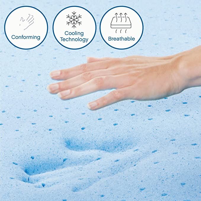 UltraFlex® SERENITY Orthopedic, Premium Smart Gel Infused Memory Foam, Eco-friendly Mattress with Waterproof Mattress Protector (Made in Canada)