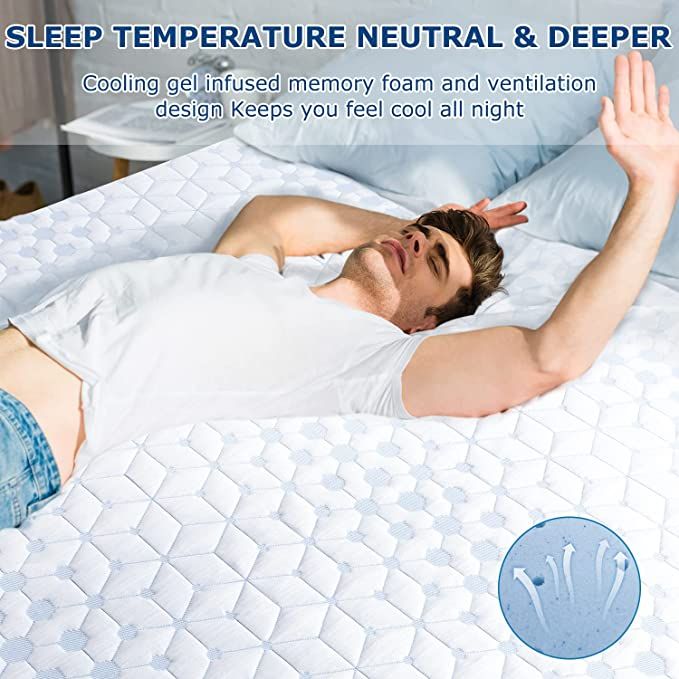UltraFlex® SERENITY Orthopedic, Premium Smart Gel Infused Memory Foam, Eco-friendly Mattress with Waterproof Mattress Protector (Made in Canada)