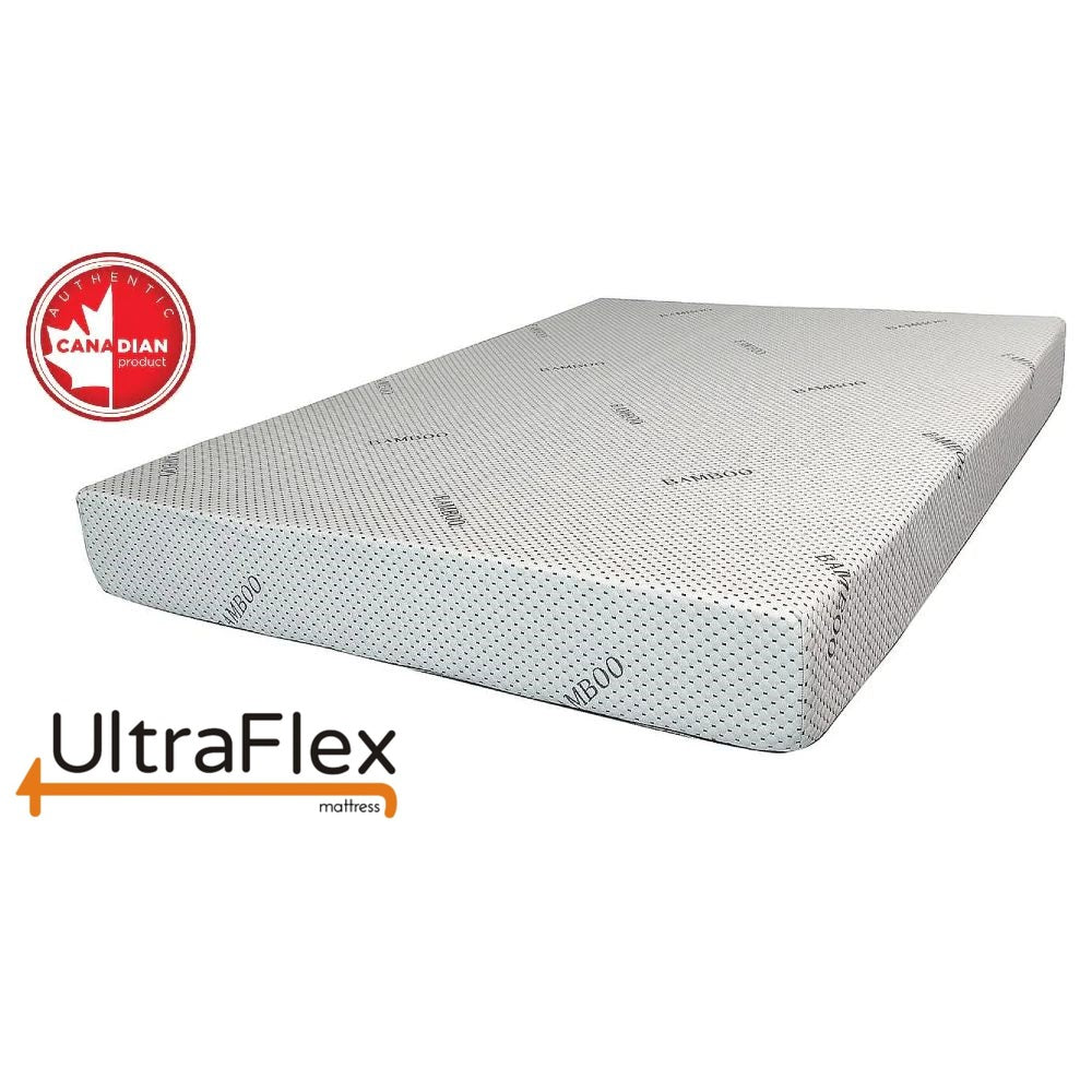 UltraFlex® LEISURE Orthopedic, Smart Gel Memory Foam, Eco-friendly Mattress with Waterproof Mattress Protector (Made in Canada)