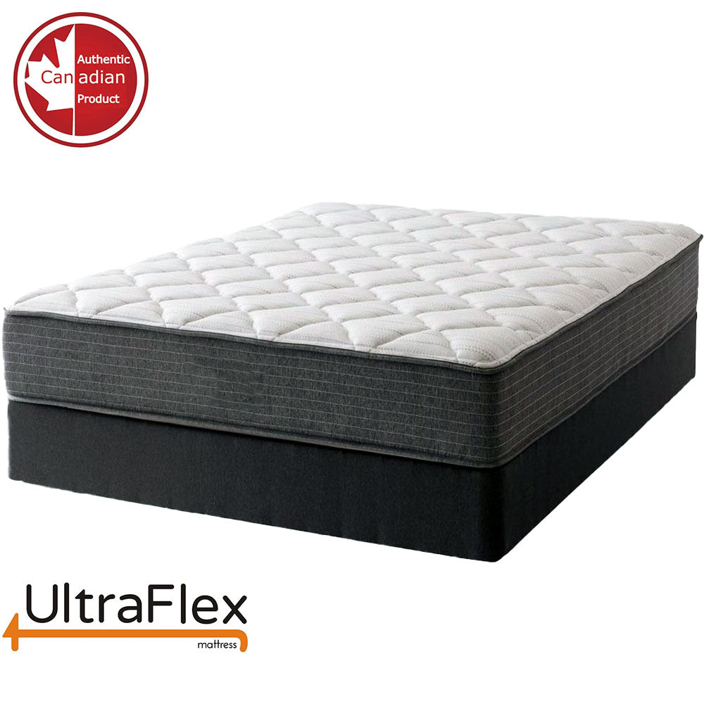 UltraFlex® ASPIRE- Supportive Medium-Firm Foam Mattress with Cool Gel Memory Foam for Pressure Relief, with Waterproof Protector. Made in Canada.