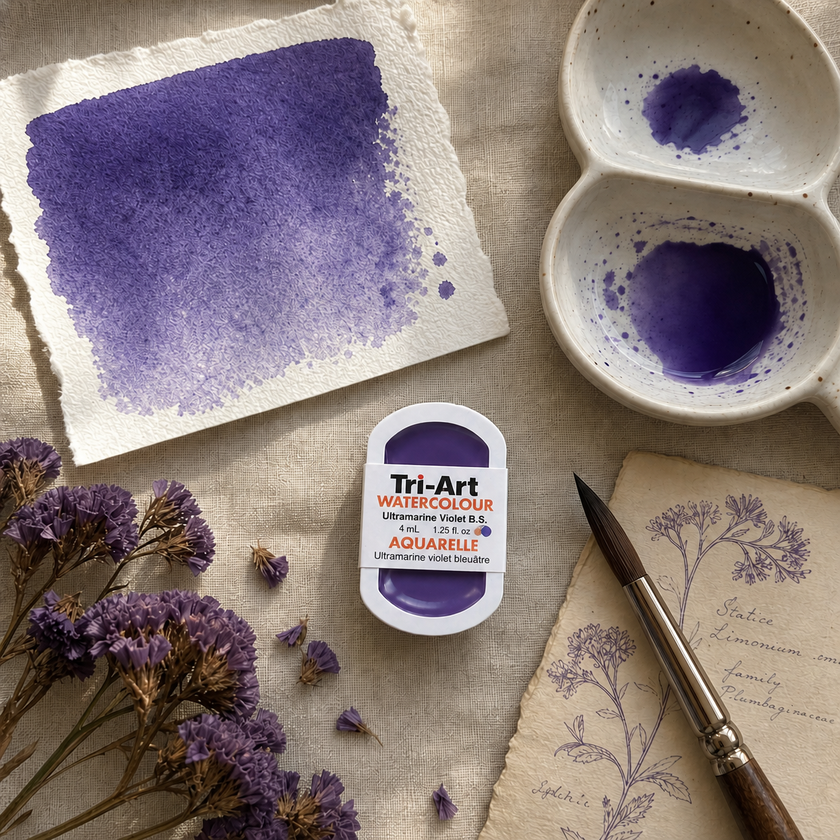 Tri-Art Water Colours - Ultramarine Violet Blue Shade