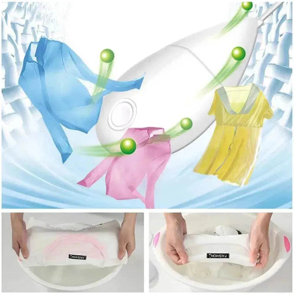 Ultrasonic bubble washer
