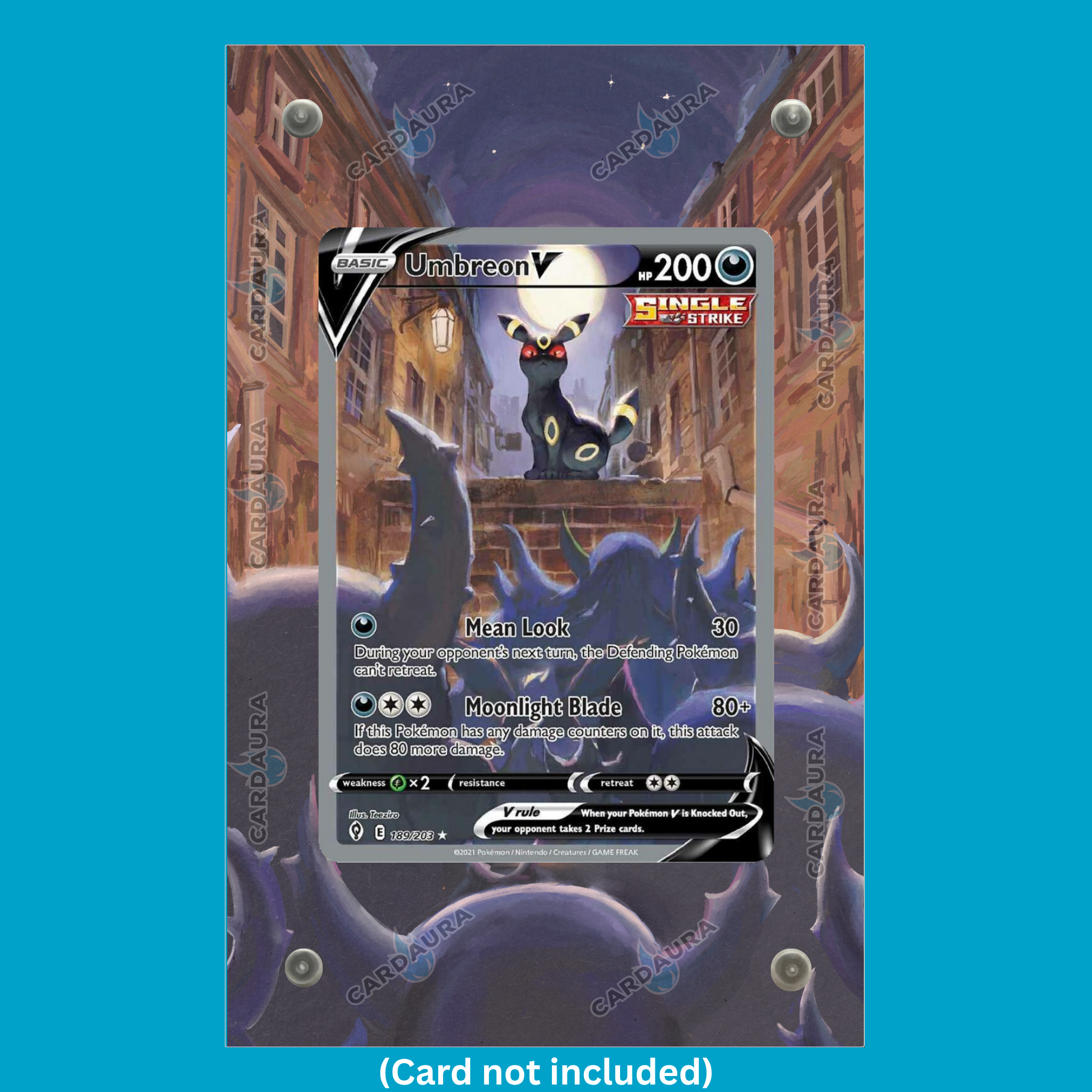 Umbreon V 189/203 Evolving Skies (Ungraded) Display Case