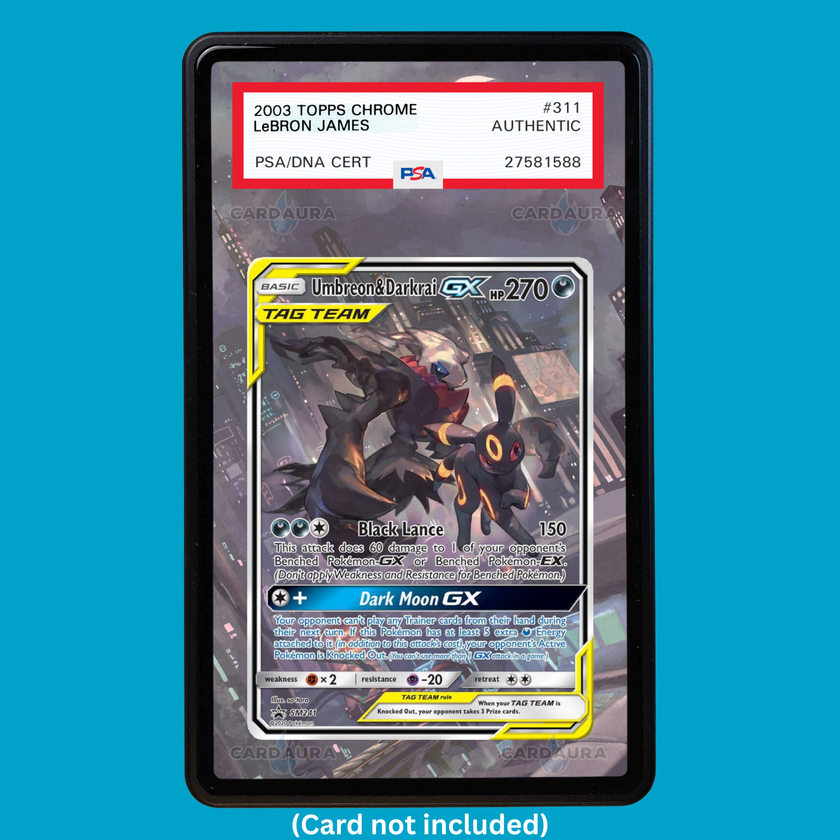 Umbreon & Darkrai GX SM241 (Graded) Display Case