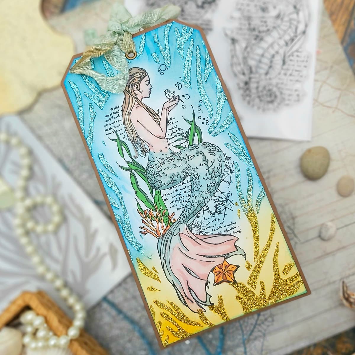 Ciao Bella Underwater Love Fussy Cut Pad 6
