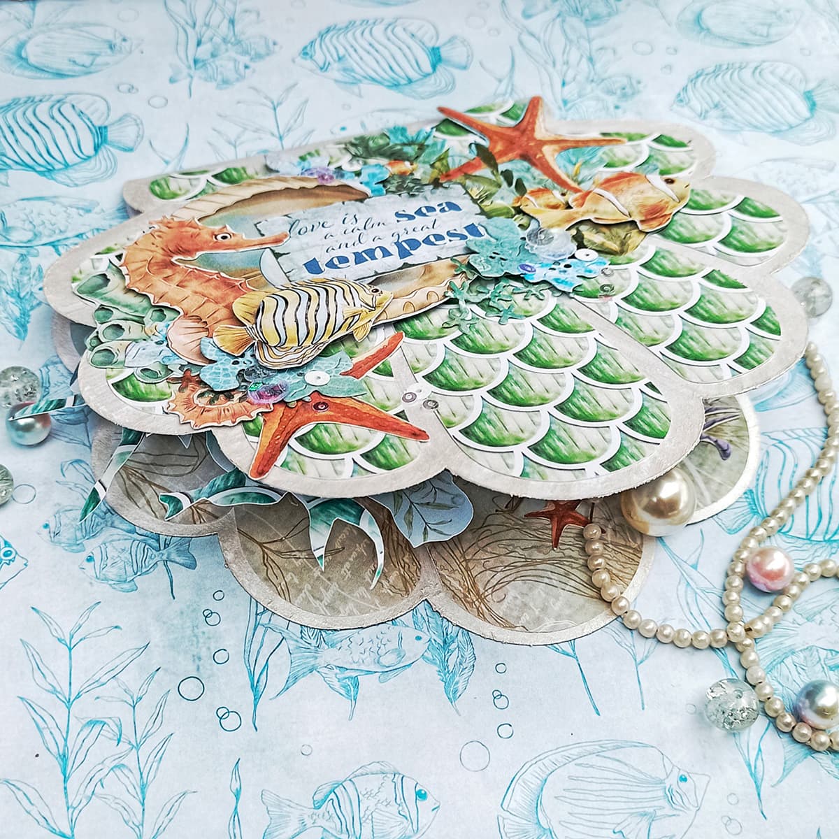 Ciao Bella Underwater Love Fussy Cut Pad 6