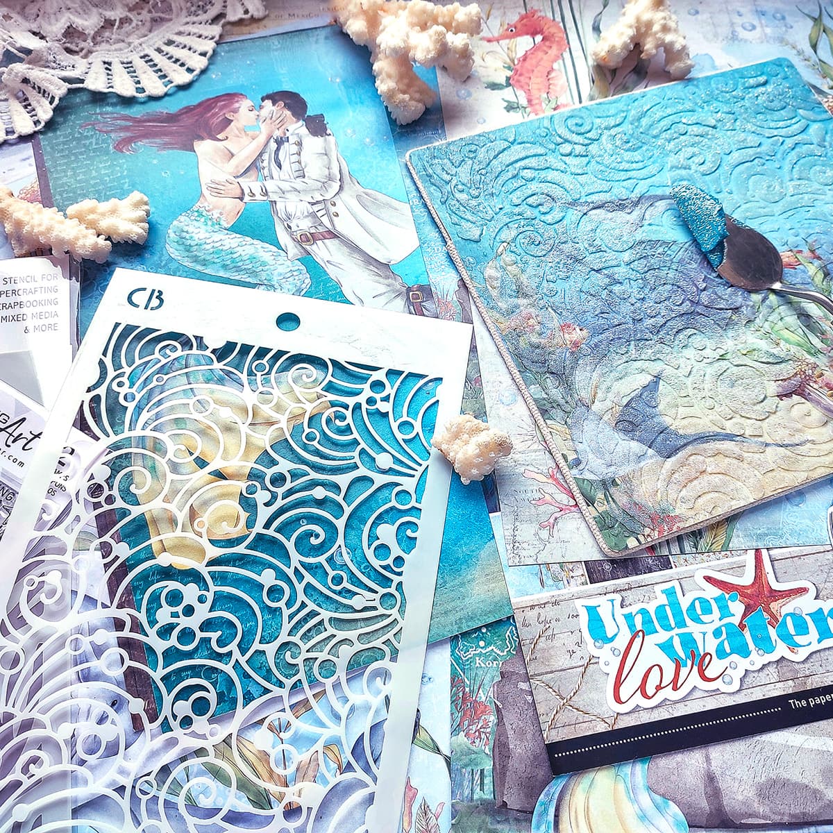 Ciao Bella Underwater Love Fussy Cut Pad 6