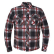 Unik International Men's Red and White Riding Flannel Armoured Shirt