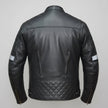 Unik International Men's Reflective Stripe Motorcycle Jacket