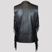 Unik International Women's Studded Fringe Vest