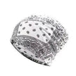 Unisex  Autumn Windproof Earmuff Head Cashew Flower Print Pile Hood Hat
