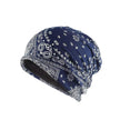 Unisex  Autumn Windproof Earmuff Head Cashew Flower Print Pile Hood Hat