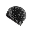 Unisex  Autumn Windproof Earmuff Head Cashew Flower Print Pile Hood Hat