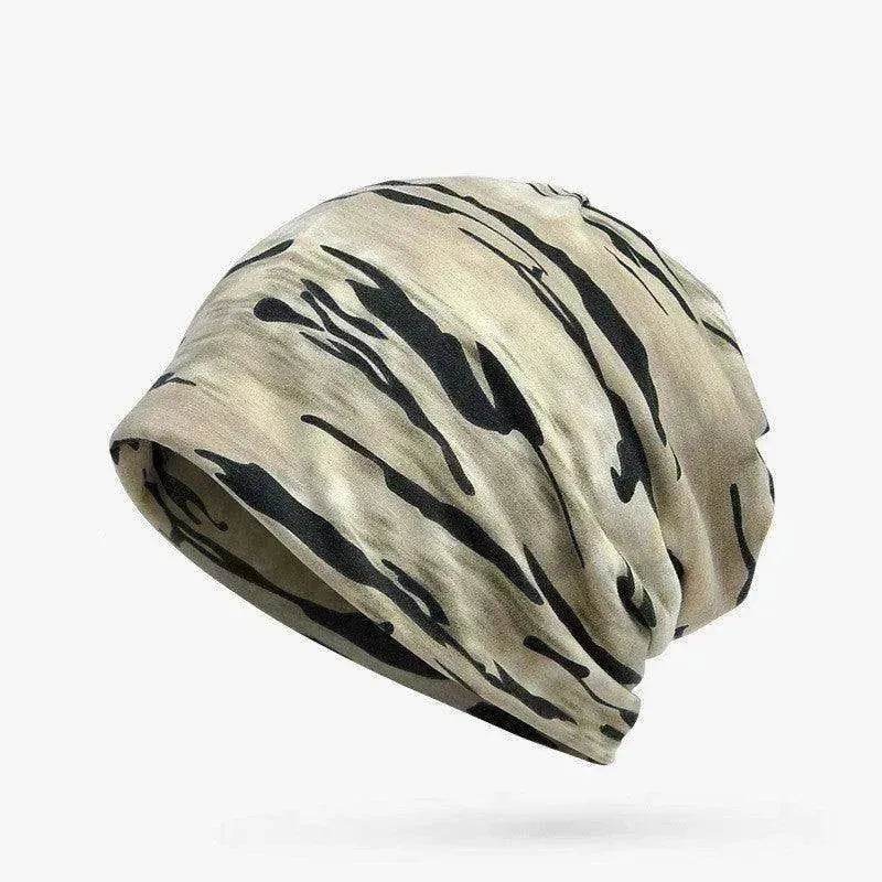 Unisex Camouflage Beanies Flexible Turban Ring Scarf Hedging Hats