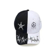 Unisex Casual Black And White Patchwork Hip Hop Fashion Hat