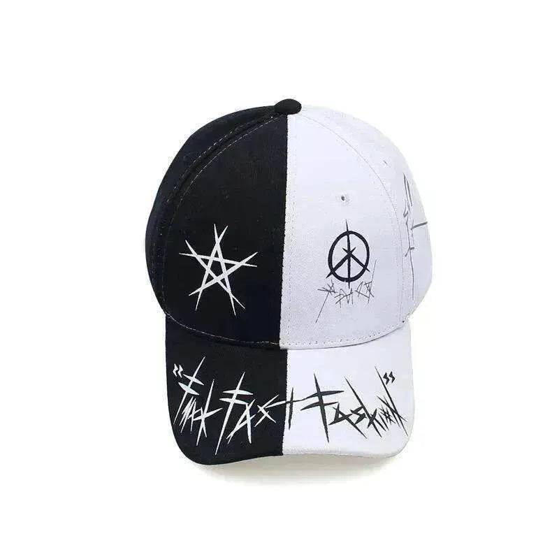 Unisex Casual Black And White Patchwork Hip Hop Fashion Hat