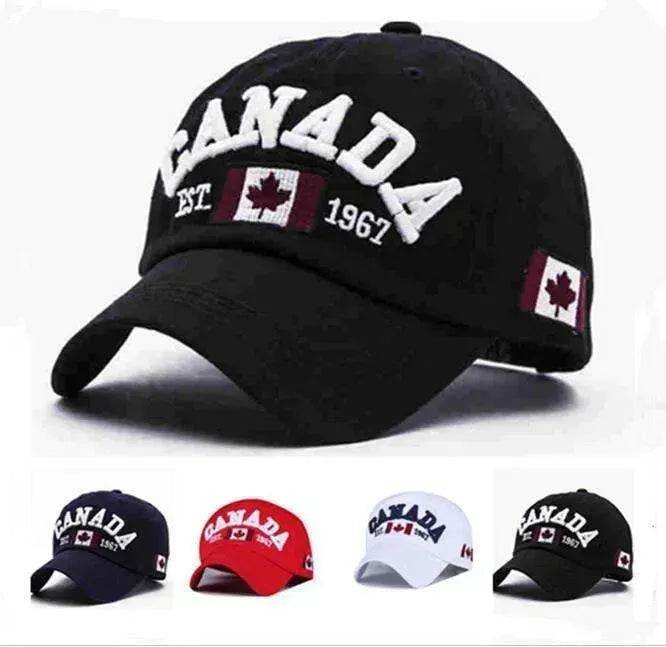 Unisex Embroidery Duck Tongue Canada Hat