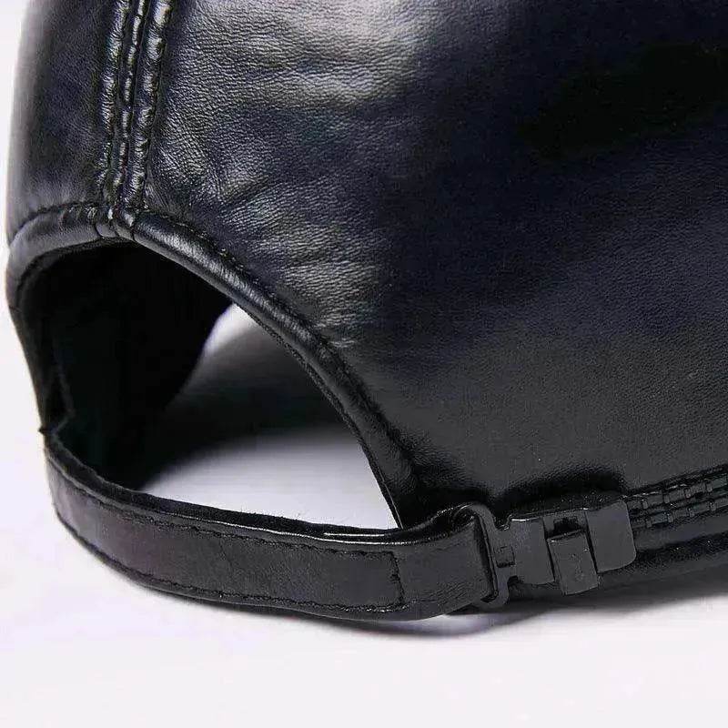 Unisex Leather Sheepskin Thickened Warm Hat