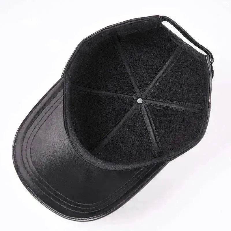 Unisex Leather Sheepskin Thickened Warm Hat