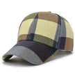 Unisex Outdoor Plaid Print Baseball Style Hat