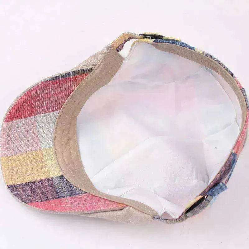 Unisex Peaked Stylish Plain Weave Sun Hat