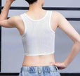 Unisex T Era Les Chest Cover Short Bandage shaping with Zipper